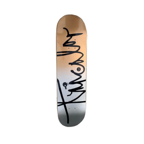 Tabla Tricolor Firma Oro Plata 8.5"