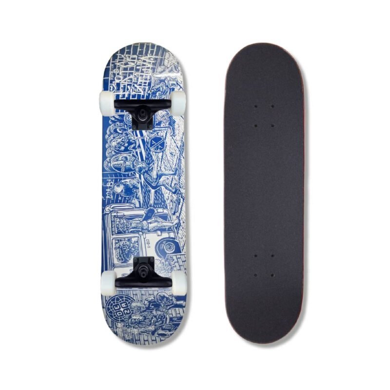 Patineta Armada Deza Pro Model Erick Silva Azul Blanco 8.25"