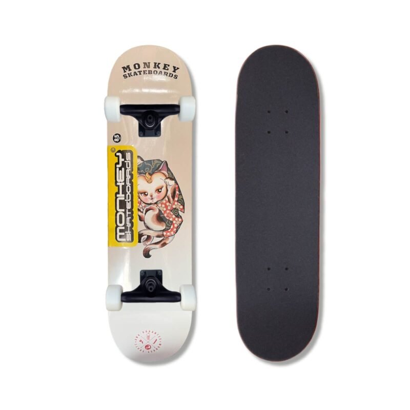 Patineta Armada Monkey Gatito Colaboración Ana Dorantes 8.5″