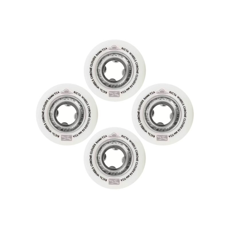 Ruedas Ricta Chrome Clouds 92A Plata 56mm - Imagen 3