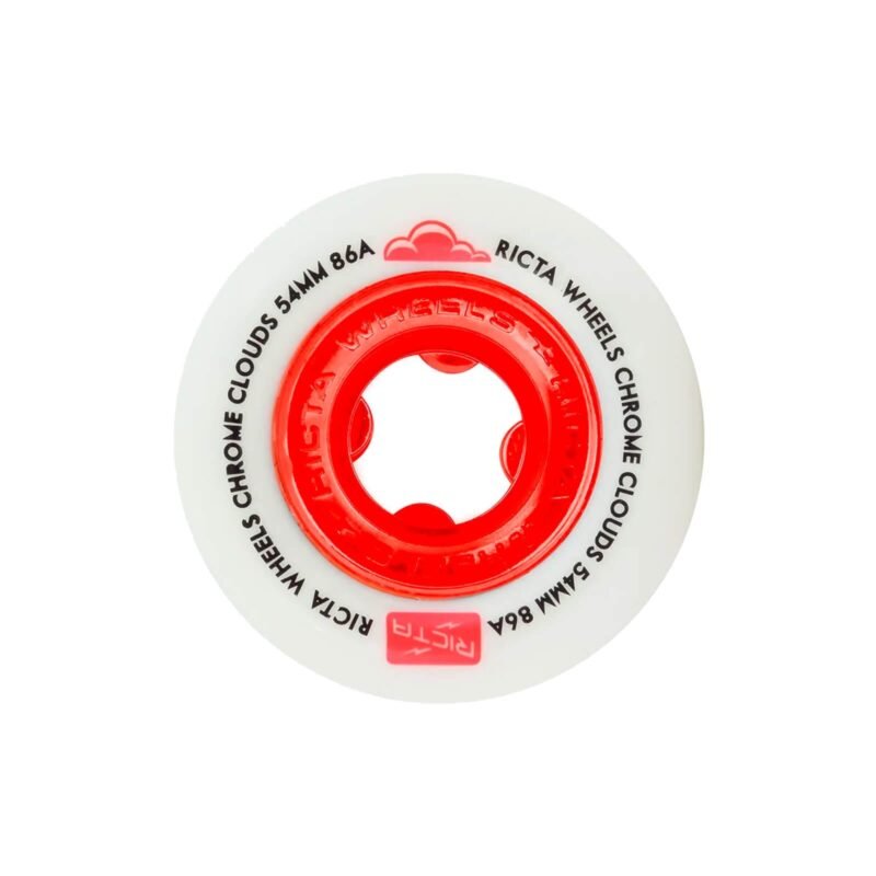 Ruedas Ricta Chrome Clouds 86A Rojo 54mm