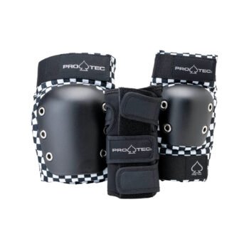 Set de Protecciones Pro-Tec Street Gear Junior Blanco Negro Talla S