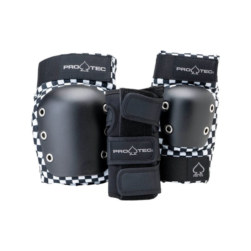 Set de Protecciones Pro-Tec Street Gear Junior Blanco Negro Talla S