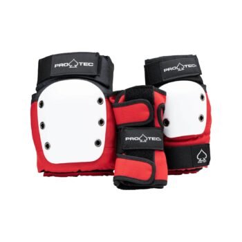 Set de Protecciones Pro-Tec Street Gear Junior Rojo Blanco Talla S