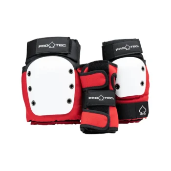 Set de Protecciones Pro-Tec Street Gear Junior Rojo/Blanco Talla S