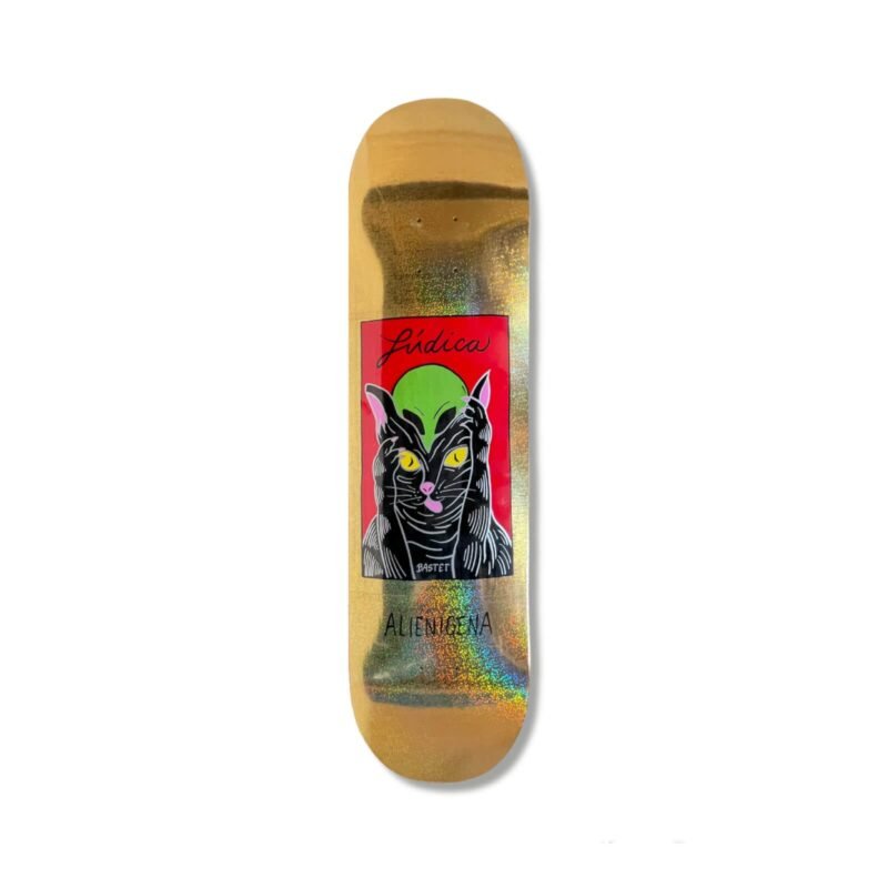 Tabla Lúdica Cat Alien Gold Sparkle 8.5″