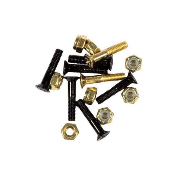 Tornillos Independent Cross Bolts Phillips Oro Negro 1" - Imagen 2