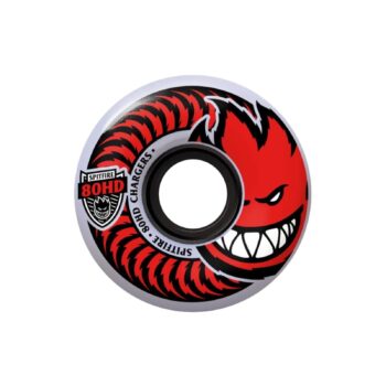 Ruedas Spitfire Charger Classic Clear 80D Gris Rojo 56mm