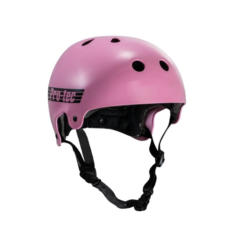 Casco Pro-Tec Old School Gloss Pink Talla M