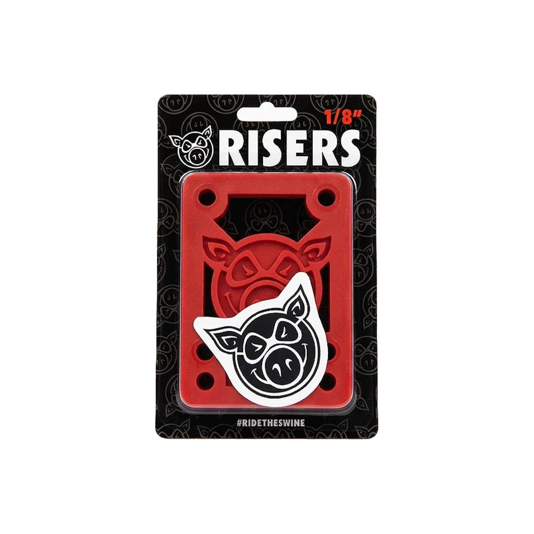 Elevadores Pig Head Rojo Hard 1/8" - Imagen 2