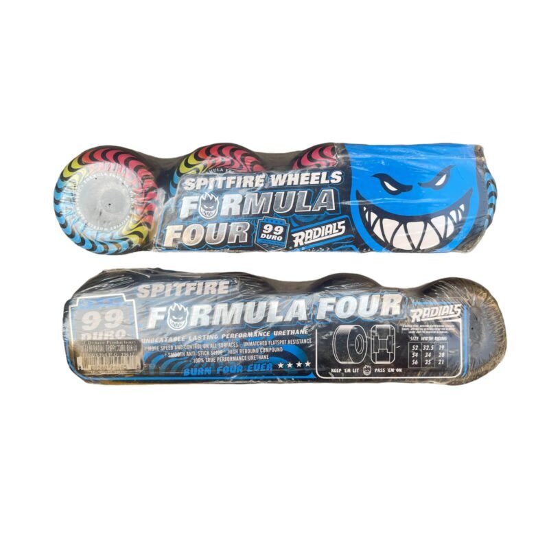 Ruedas Spitfire F4 Radial Trippy Swirl Black 99D 54mm - Imagen 3