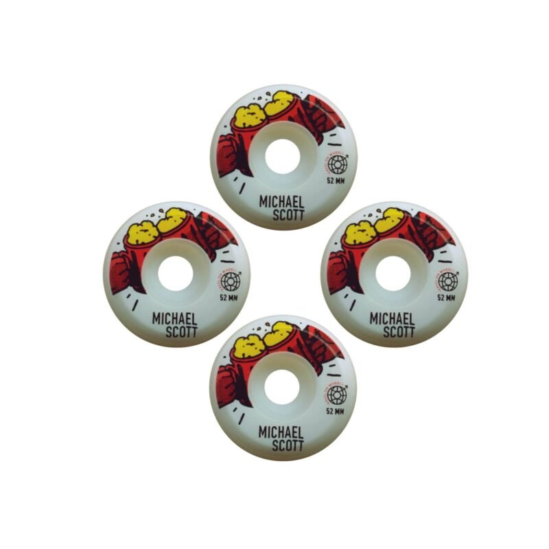 Ruedas Travel On Wheels Michael Scott Red 52mm - Imagen 2