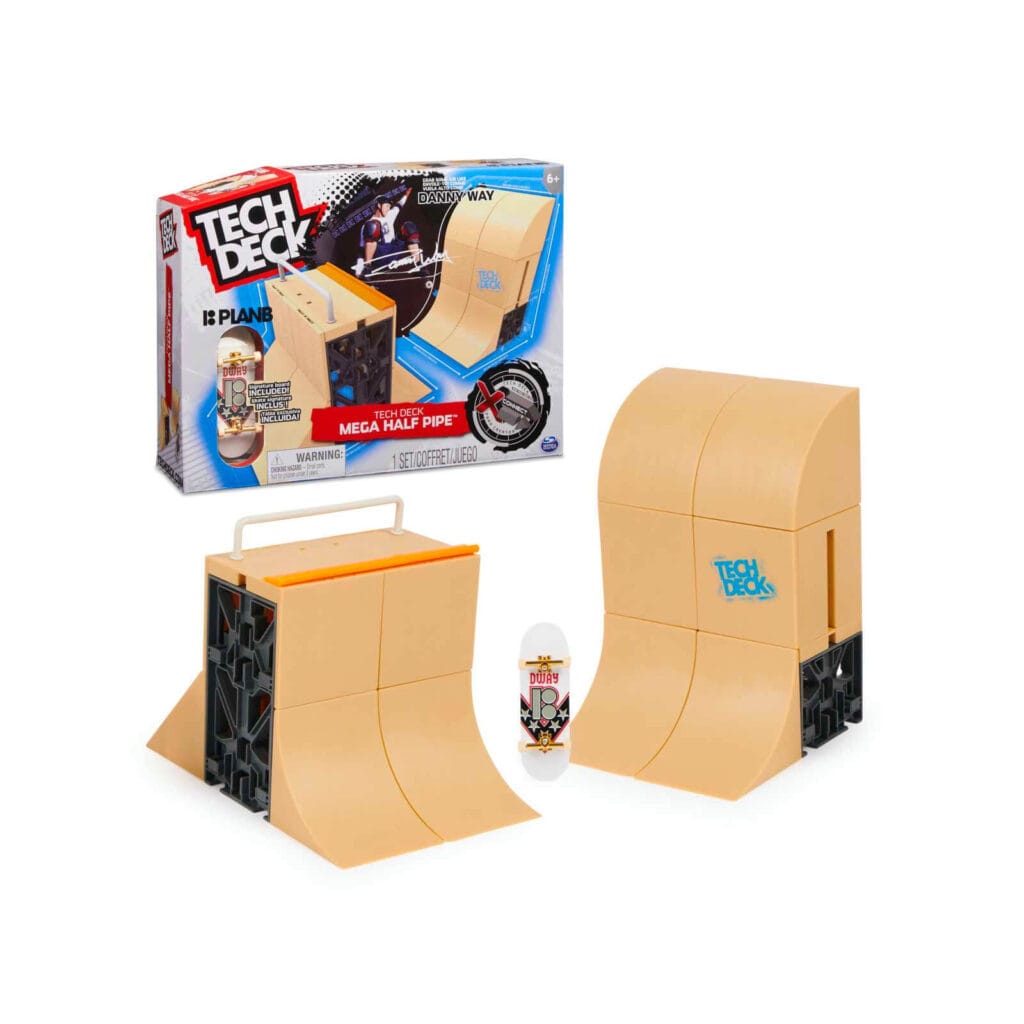 Tech Deck Mega Half Pipe Plan B Danny Way - Set Avec Figurine, Boîte Abîmée, Neuf