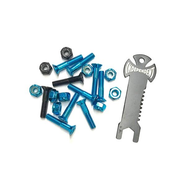 Tornillos Independent Cross Bolts Phillips Azul Negro 1" - Imagen 2