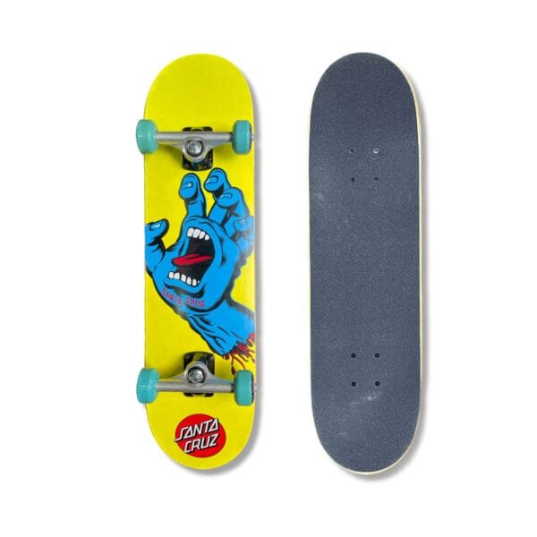 Patineta Santa Cruz Screaming Hand Yellow 7.75"