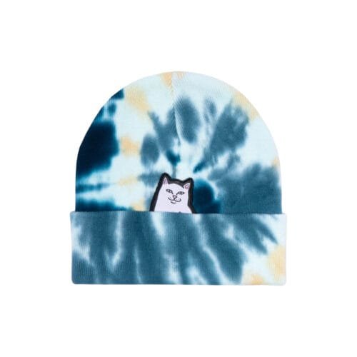 Beanie Rip N Dip Lord Nermal Navy Peach Tie Dye