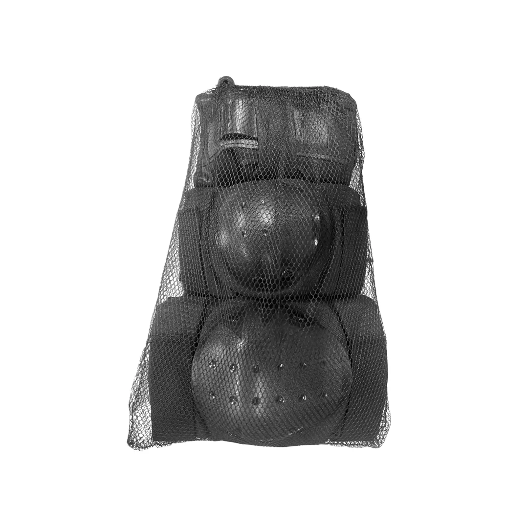 Set de Protecciones Skate Negras - Imagen 2