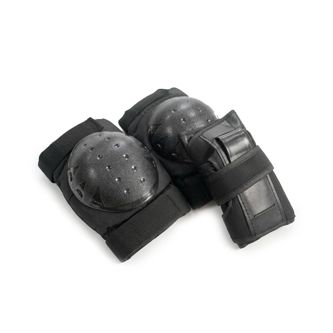 Set de Protecciones Skate Negras - Imagen 3