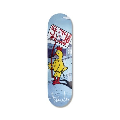 Tabla Tricolor X Rotulista Julio Román Pollo Classic Shape 8.12"