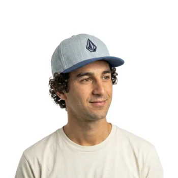 Gorra Volcom Full Stone Heather Blue Flexfit Small Medium