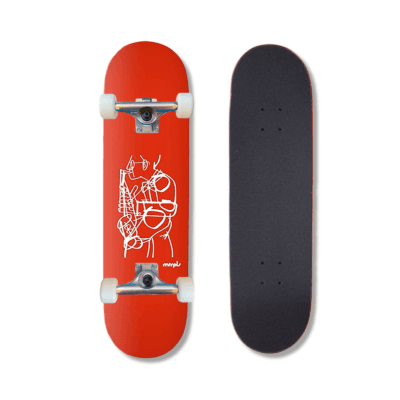 Patineta Armada Mtrpls Sax Rojo 8.25"