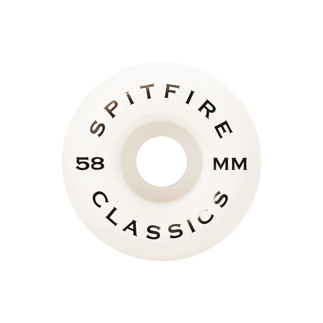 Ruedas Spitfire 90D Classics Morado Blanco 58mm - Imagen 3