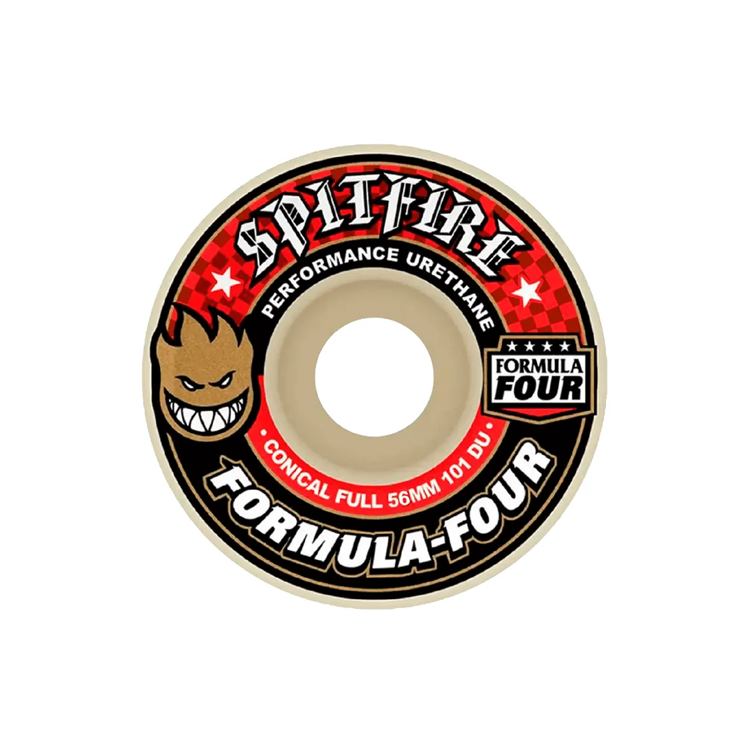 Ruedas Spitfire F4 101D Conical Full Nat Rojo 56mm
