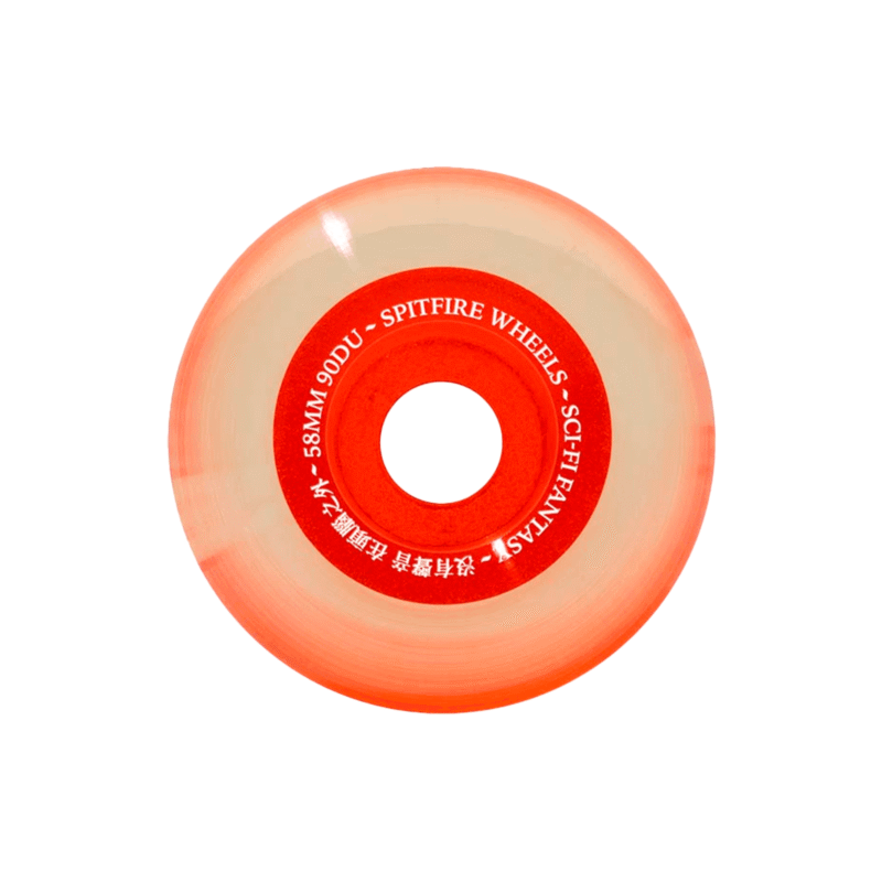 Ruedas Spitfire x Sci-Fi Fantasy 90D Sapphire Clear 58mm