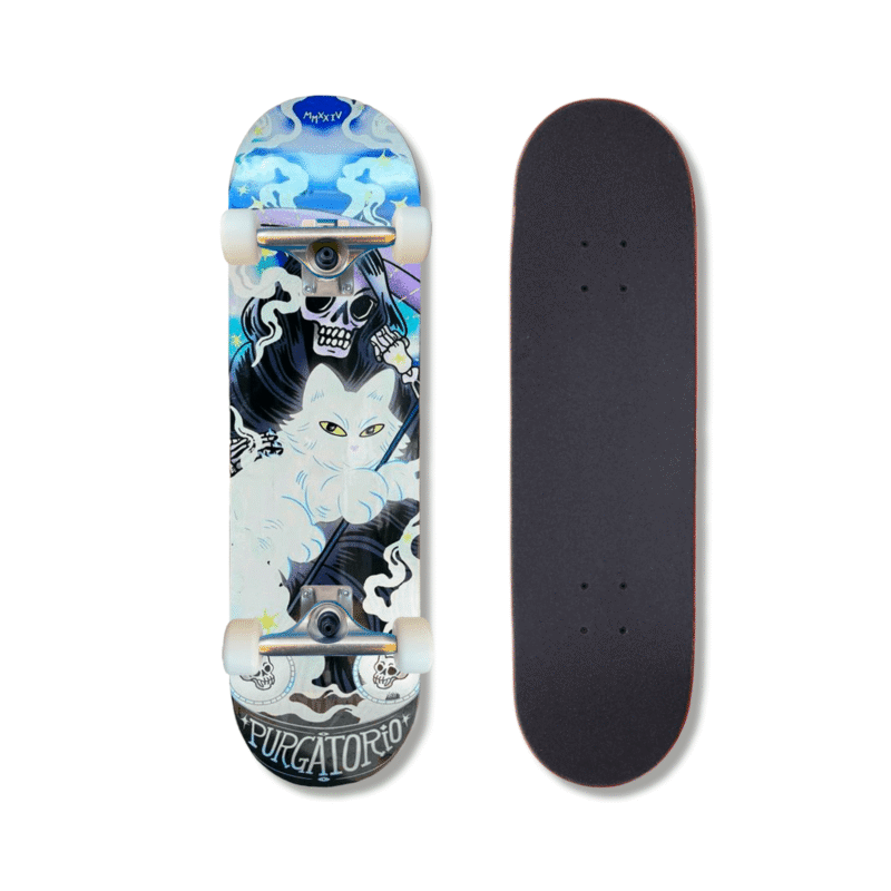 Patineta Armada Purgatorio Gato Blanco 8.25"