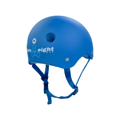 Casco Triple 8 Sweatsaver Royal Blue Rubber Talla M - Imagen 2