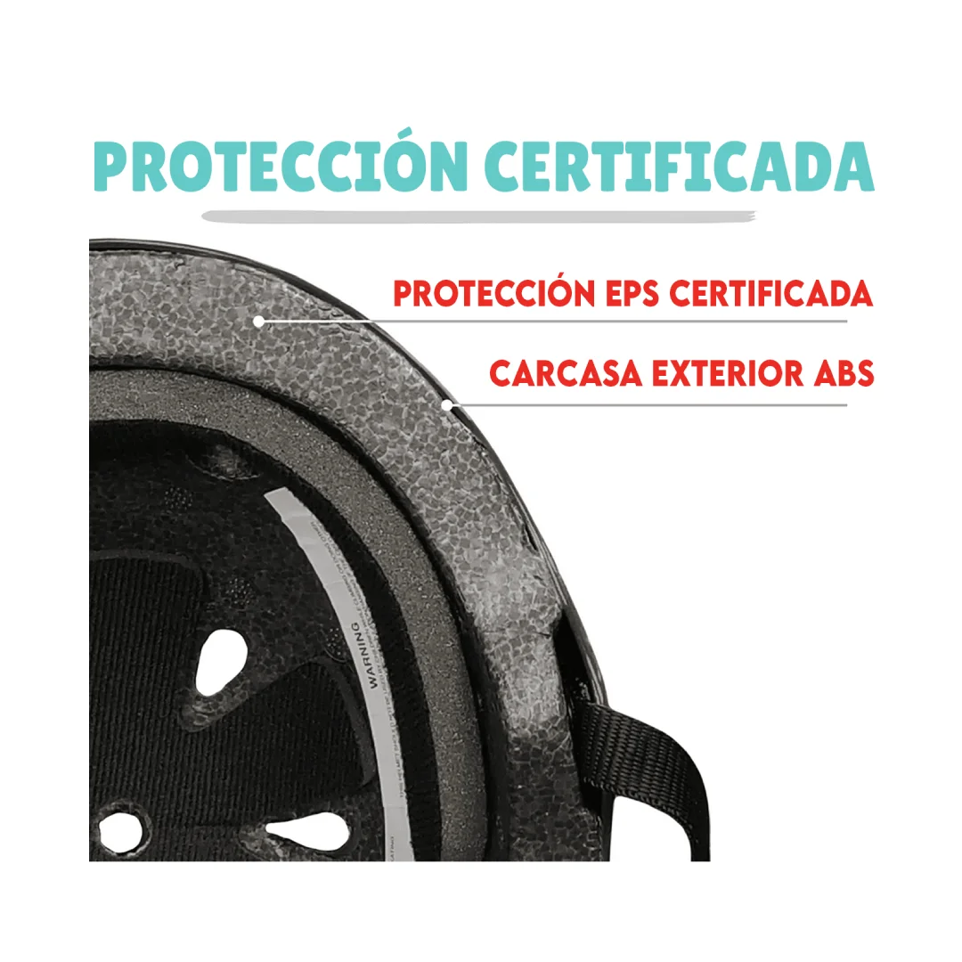 Casco Wipeout Dry Erase Black 8+ - Imagen 3