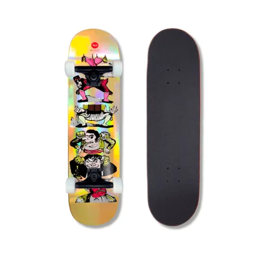 Patineta Armada Tricolor MD Posada OLE Foil Oro Holográfico 8.25"