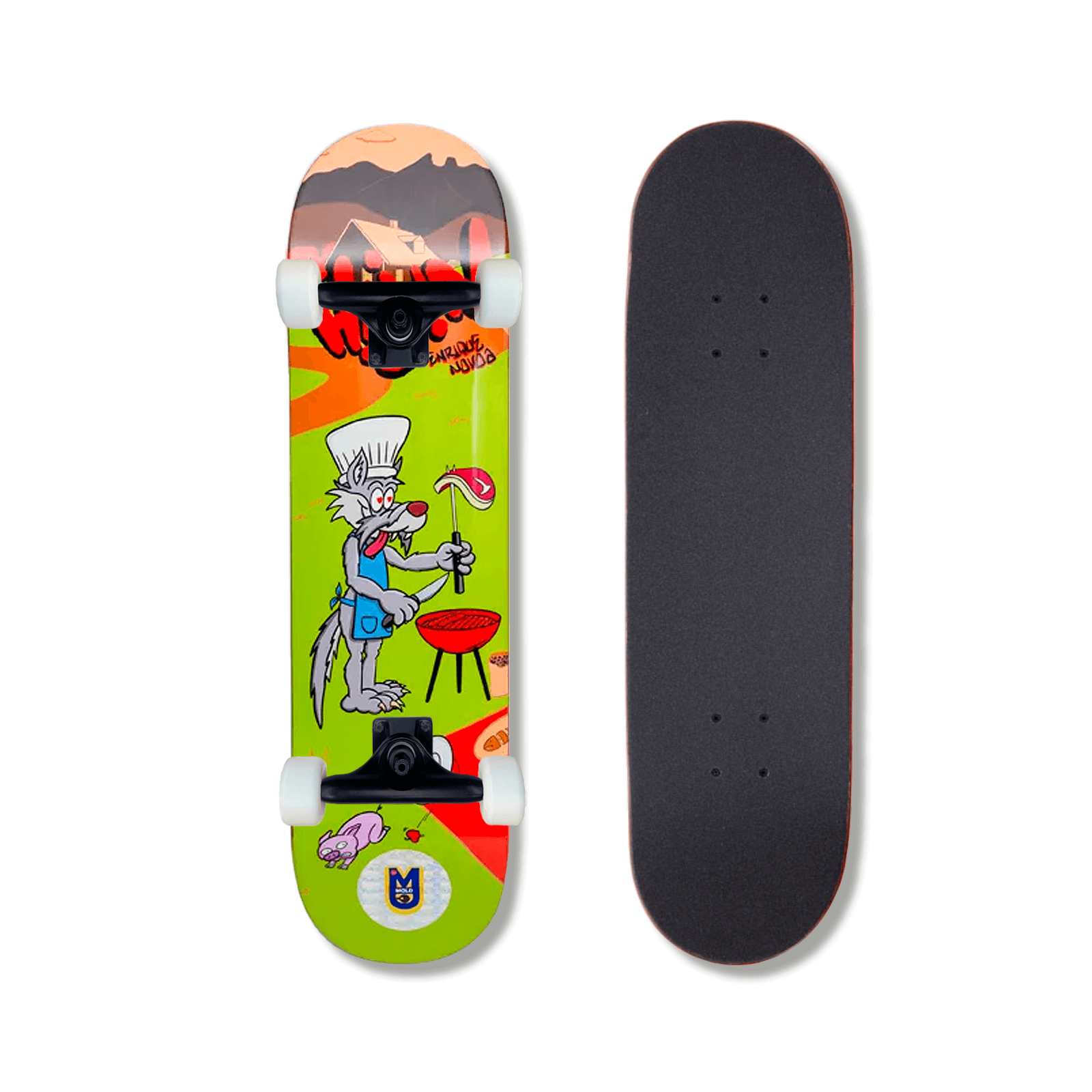 Patineta Armada Tricolor MD X El Rotulista Enrique Novoa El Chef 8"