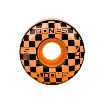 Ruedas Bones V4 Wide 100's OG Formula Block Party Orange 53mm