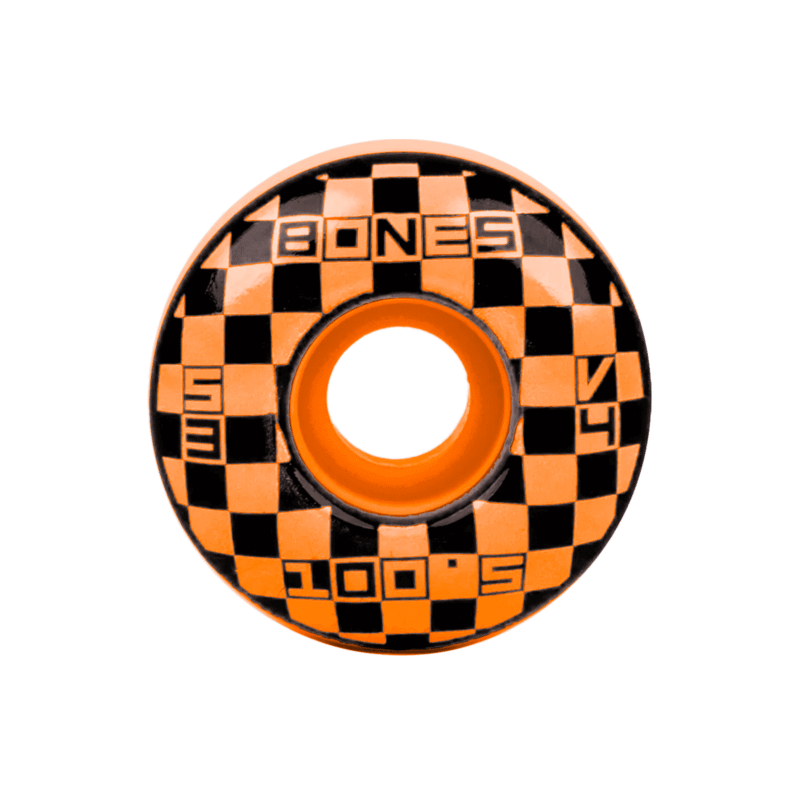Ruedas Bones V4 Wide 100's OG Formula Block Party Orange 53mm