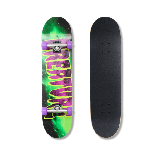 Patineta Creature Galaxy Logo Mid Green Purple 7.8"