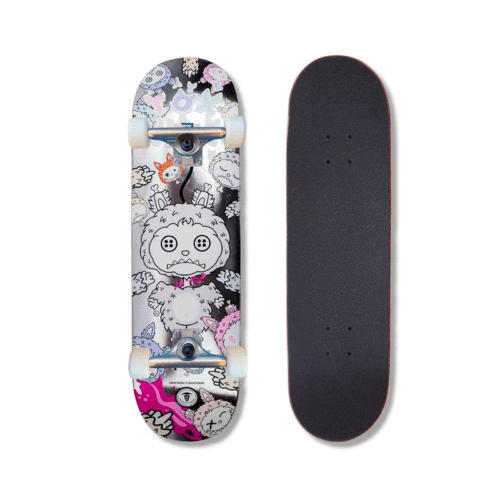 Patineta Armada Toxina Labubu Foil Plata 8.5″