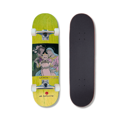 Patineta Armada Tricolor x Rotulista Genaro Luján 8"