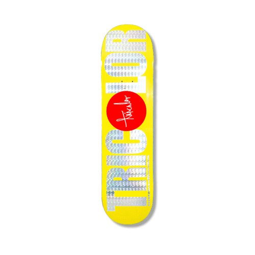 Tabla Tricolor x Primera Calidad Foil Prisma Amarillo 8.5"