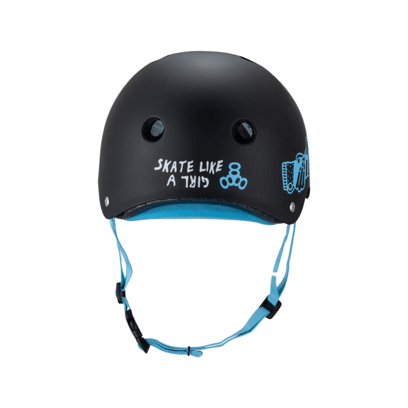 Casco Certificado Triple 8 Sweatsaver Skate Like A Girl S/M - Imagen 3