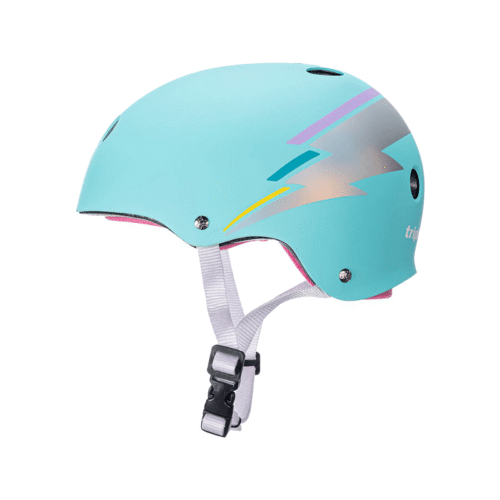 Casco Certificado Triple 8 Sweatsaver Teal Hologram S/M - Imagen 2