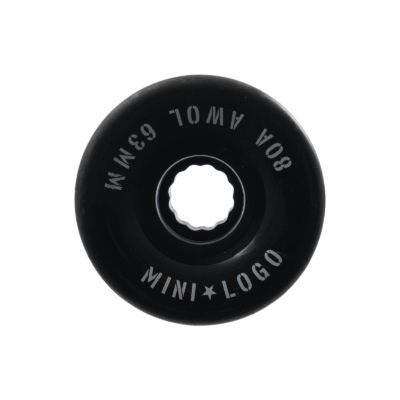 Ruedas Mini-Logo AWOL Negras Cruiser 88A 63mm