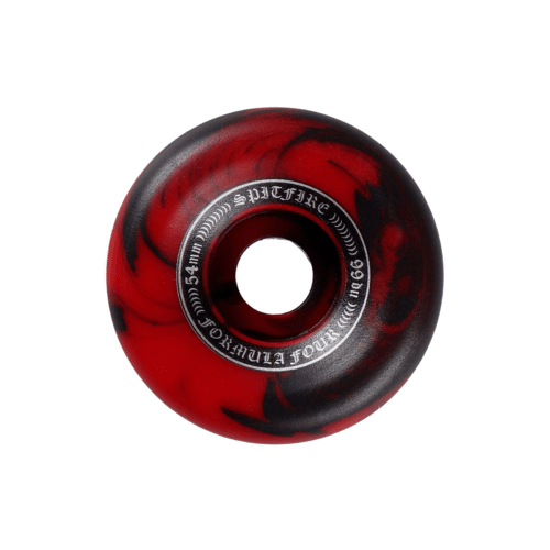 Ruedas Spitfire F4 OG Classic Black Red Swirl 99A 54mm - Imagen 2