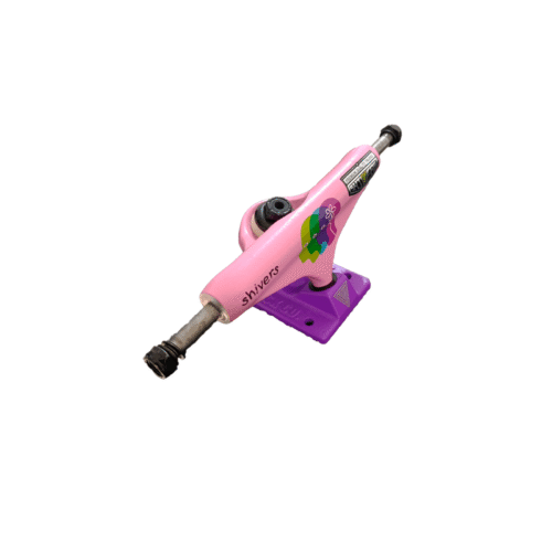 Trucks Shivers Caras Rosa Morado 147 - Imagen 3