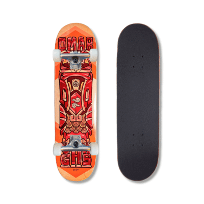 Patineta Armada Copal Pro Omar Vargas Búho Naranja 8.5"
