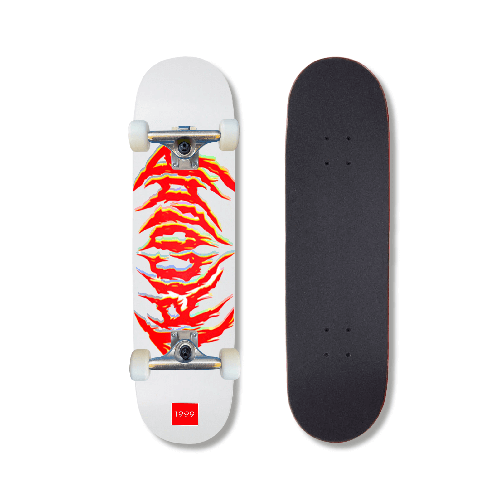 Patineta Armada Tricolor 3CLR Metal Blanco 8"