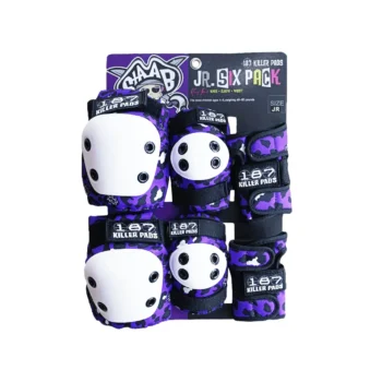 Set de Protecciones 187 Killer Pads Junior Six Pack Staab Purple