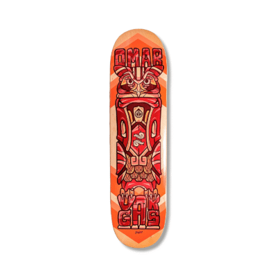 Tabla Copal Pro Omar Vargas Buho Naranja 8.5"