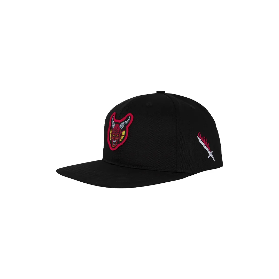 Gorra Santa Cruz X Stranger Things Hellfire Club Negra