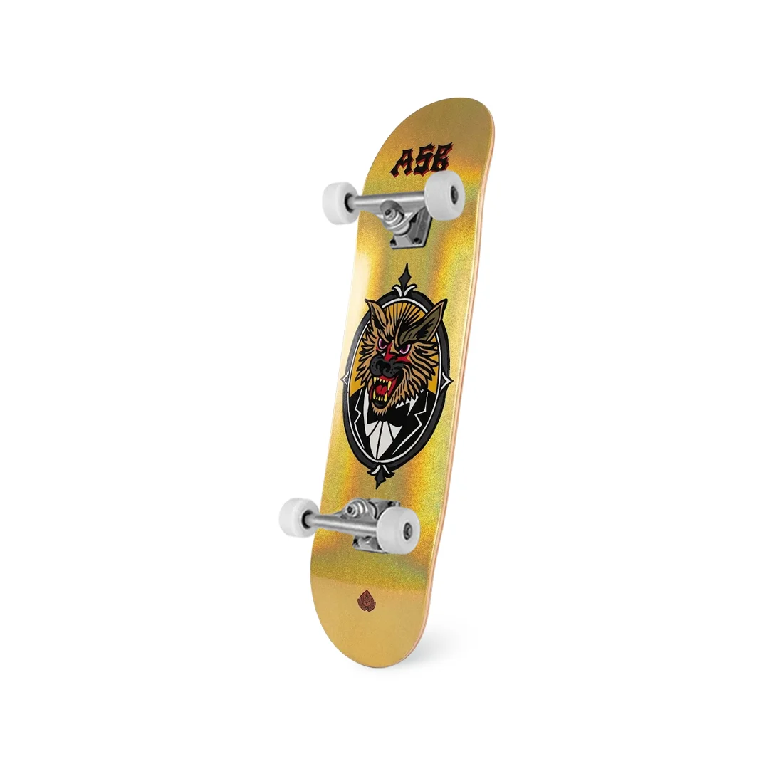 Patineta Armada Alebrije Hombre Lobo Elegante 8.5" - Imagen 2